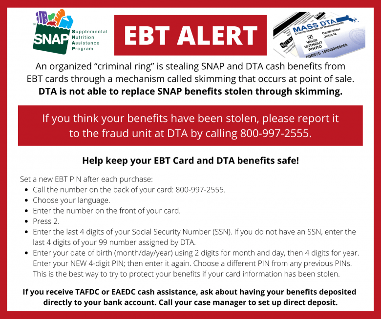 Colo. Human Services on X: You can keep your EBT card safe through a  couple of easy steps — changing your PIN often and you can freezing your  card to stop new